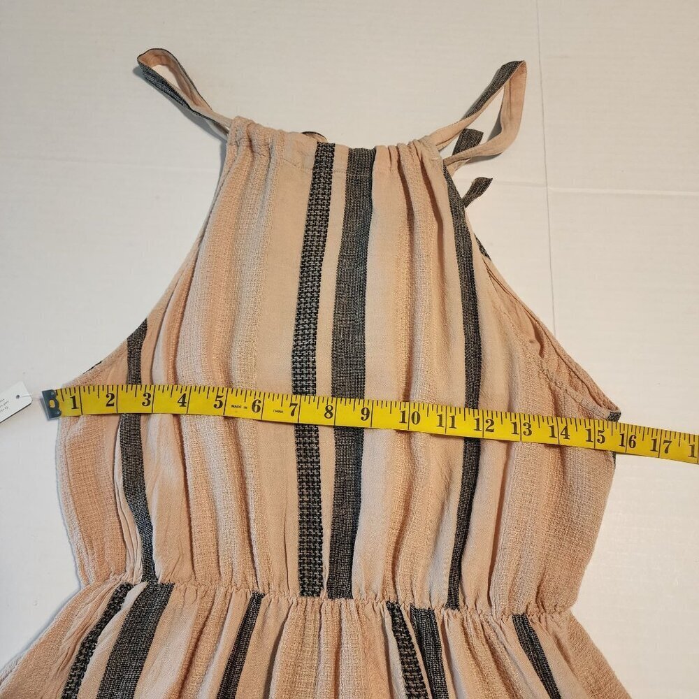 New Anthropologie Cloth & Stone sz S Halter Maxi Dress Linen blend - Picture 8 of 12